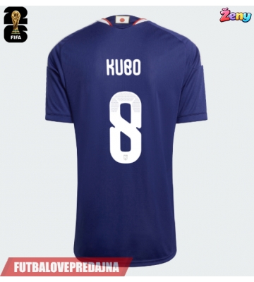 Lacne Ženy Futbalové dres Japonsko Takefusa Kubo #8 MS 2026 Krátky Rukáv - Domáci